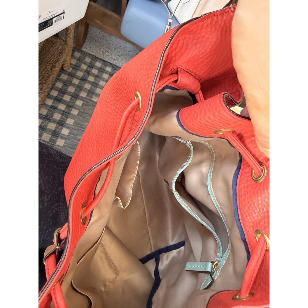 COACH Legacy Dream Soft Red Pebbled Leather Drawstring Bag 25306 Authentic - Picture 13 of 16